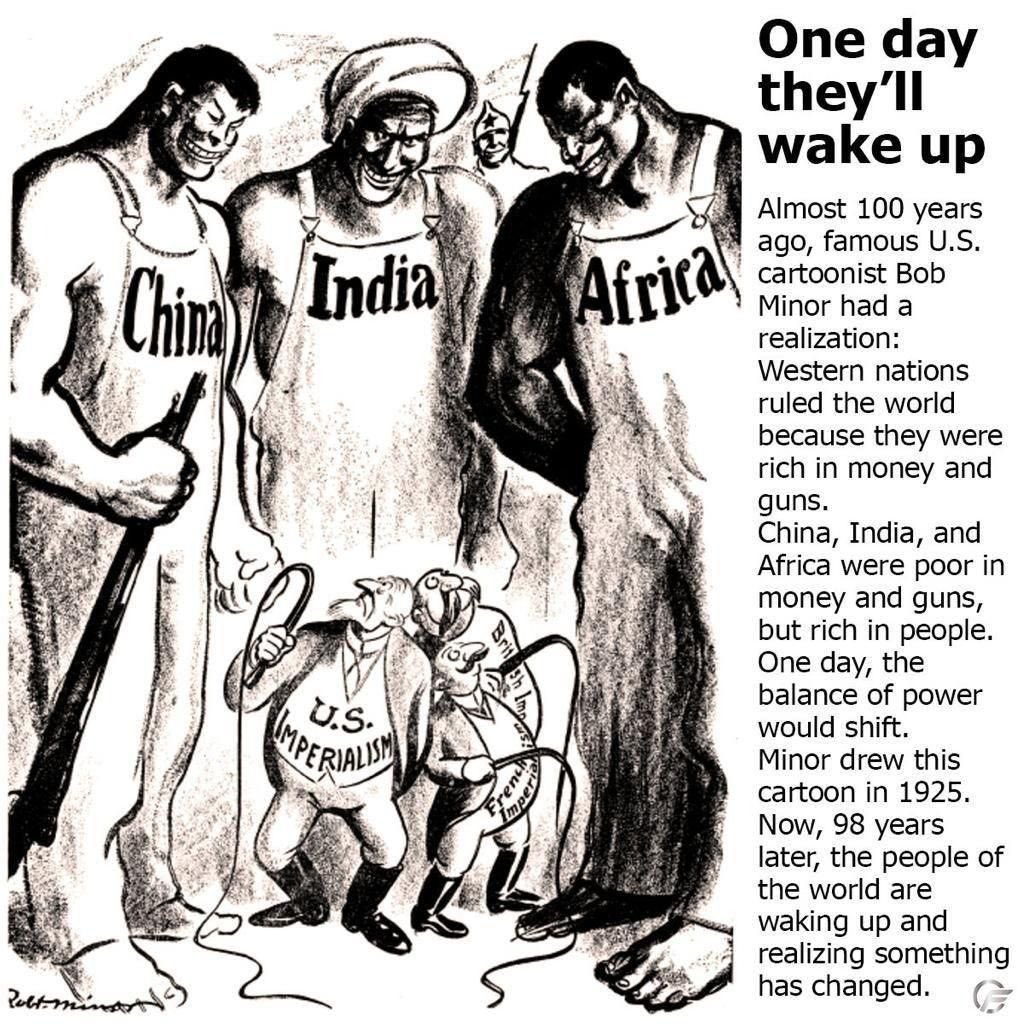 MartinLZinn's tweet photo. @upholdreality In the past they used weapons to keep the Global south in check.
Then they used sanctions and the threat of sanctions so that countries like Brazil “did as they were told … or else”

Lula has spoken, Brazil has had enough of this arrogance by these former colonial countries. https://t.co/hEslZ6DcI1