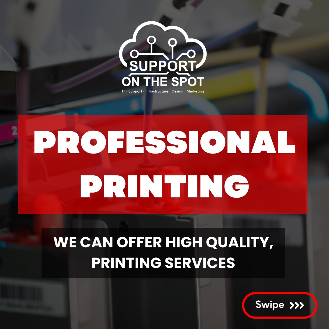 SOTS_UK's tweet photo. Our high quality prints have a fast turn around, with competitive rates and free delivery! Our large range of professional print options, means we have your business covered. Find out more today: https://t.co/AKdLrv6UkO
-
#supportonthespot #itsupport #itsupportspecialist #IT... https://t.co/v4G6VweGIK