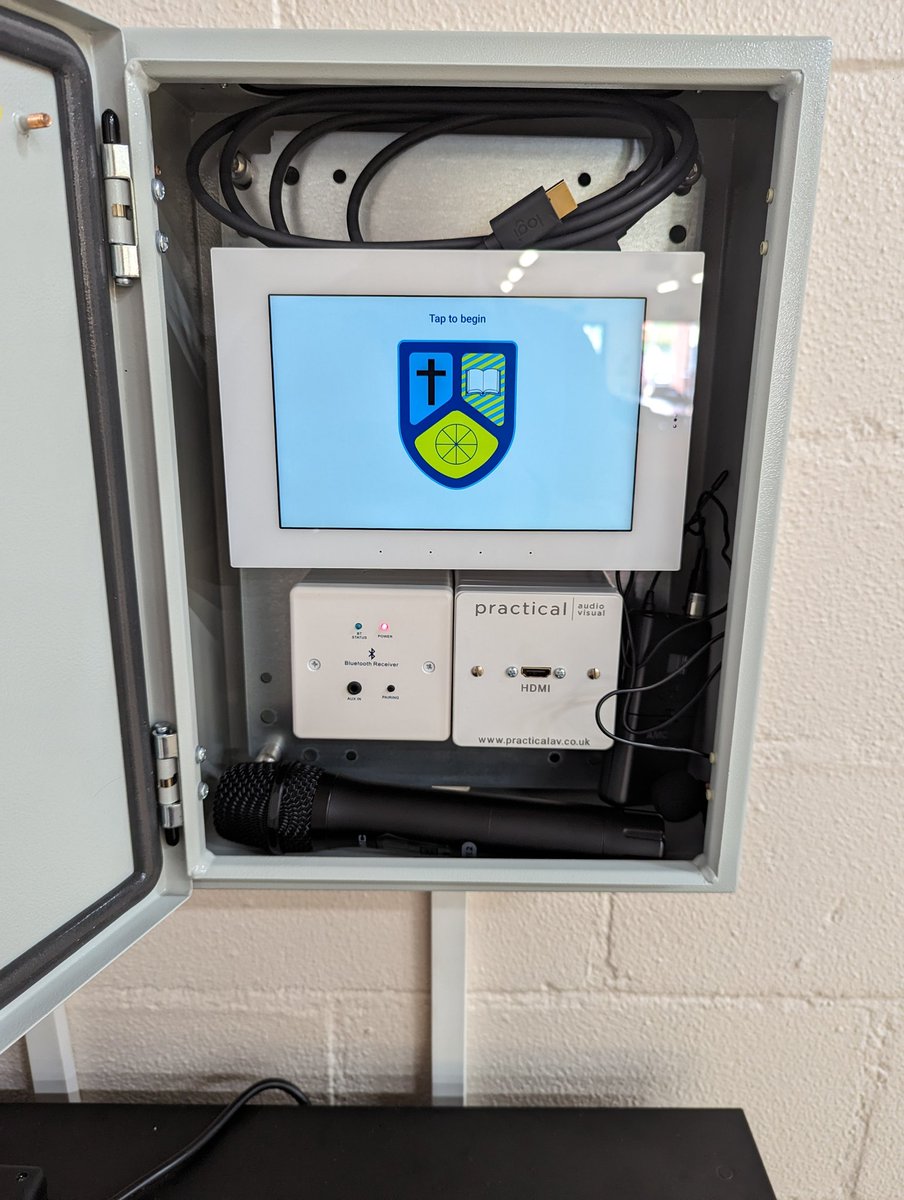 AshT_PEL's tweet photo. Really impressed with the end solution from @Practical_AV on a project @SamW_PEL @PEL_ICT has been managing.

A fantastic new hall projector, audio equipment and digital control panel for @EdwardPeake 🙌👌🫶👏

The ease of use + school specific branding + the training delivered on the system during handover + the quality of the installation has been extremely well received by the school!