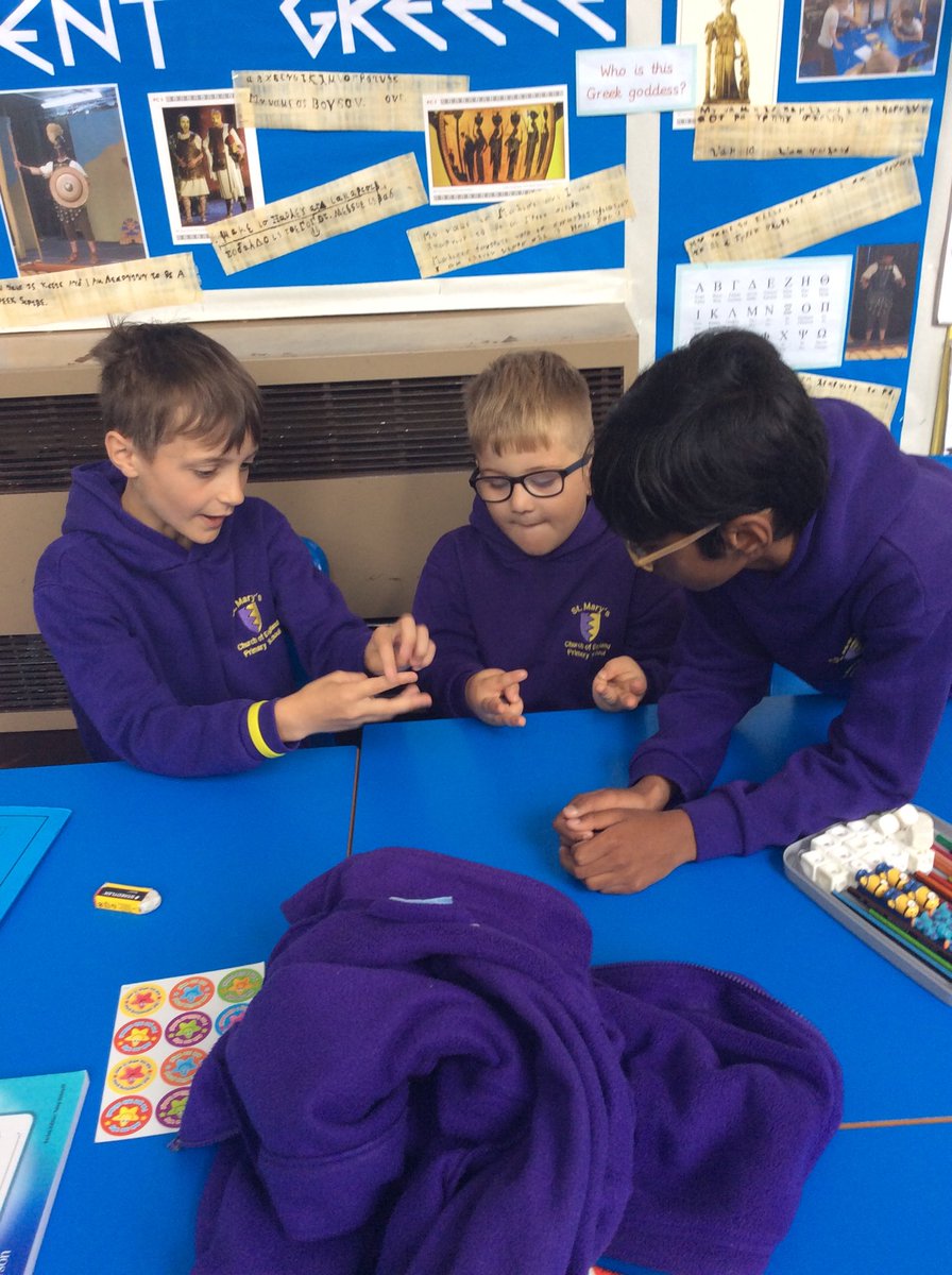 StMarys_Hinck's tweet photo. Year 6 worked with foundation children, teaching them about the 4 rules of number. #passingonknowledge https://t.co/r5mQTuQCIT