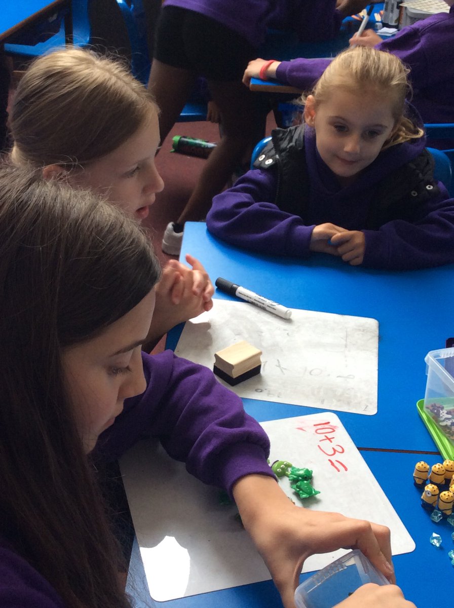 StMarys_Hinck's tweet photo. Year 6 worked with foundation children, teaching them about the 4 rules of number. #passingonknowledge https://t.co/r5mQTuQCIT
