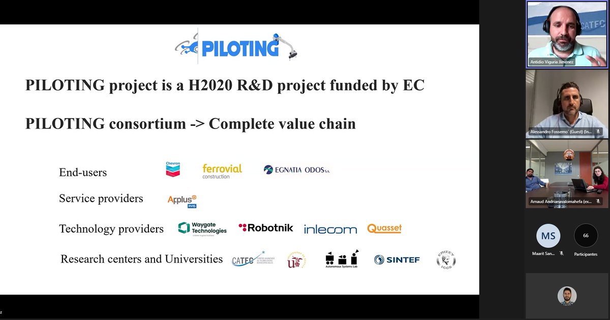 PILOTING_EU's tweet image. 🚀✨With over 75 participants, we are delighted to have brought everyone together. Thank you to all who were part of this experience!
We want to express our special gratitude to SPRINT Robotics for their invaluable support and collaboration. 

#CATEC  #SprintRobotics