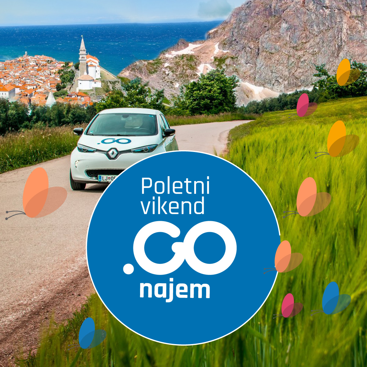 Tokratni vikend bo kot nalašč za izlete - tokrat po znižanih cenah.

Najugodnejše vozilo (Smart) bo na voljo za vsega 23 €/dan.

Posebna cena bo upoštevana samodejno, če bo dnevni najem začet in zaključen med petkom (7. 7.) po 16. uri in ponedeljkom (10. 7.) pred 10. uro.