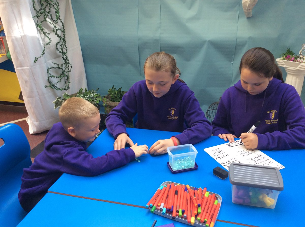 StMarys_Hinck's tweet photo. Year 6 were ‘mini-teachers’ for the day. They worked with Foundation children on the 4 rules of number. #passingonknowledge https://t.co/FNP9CXCBFJ