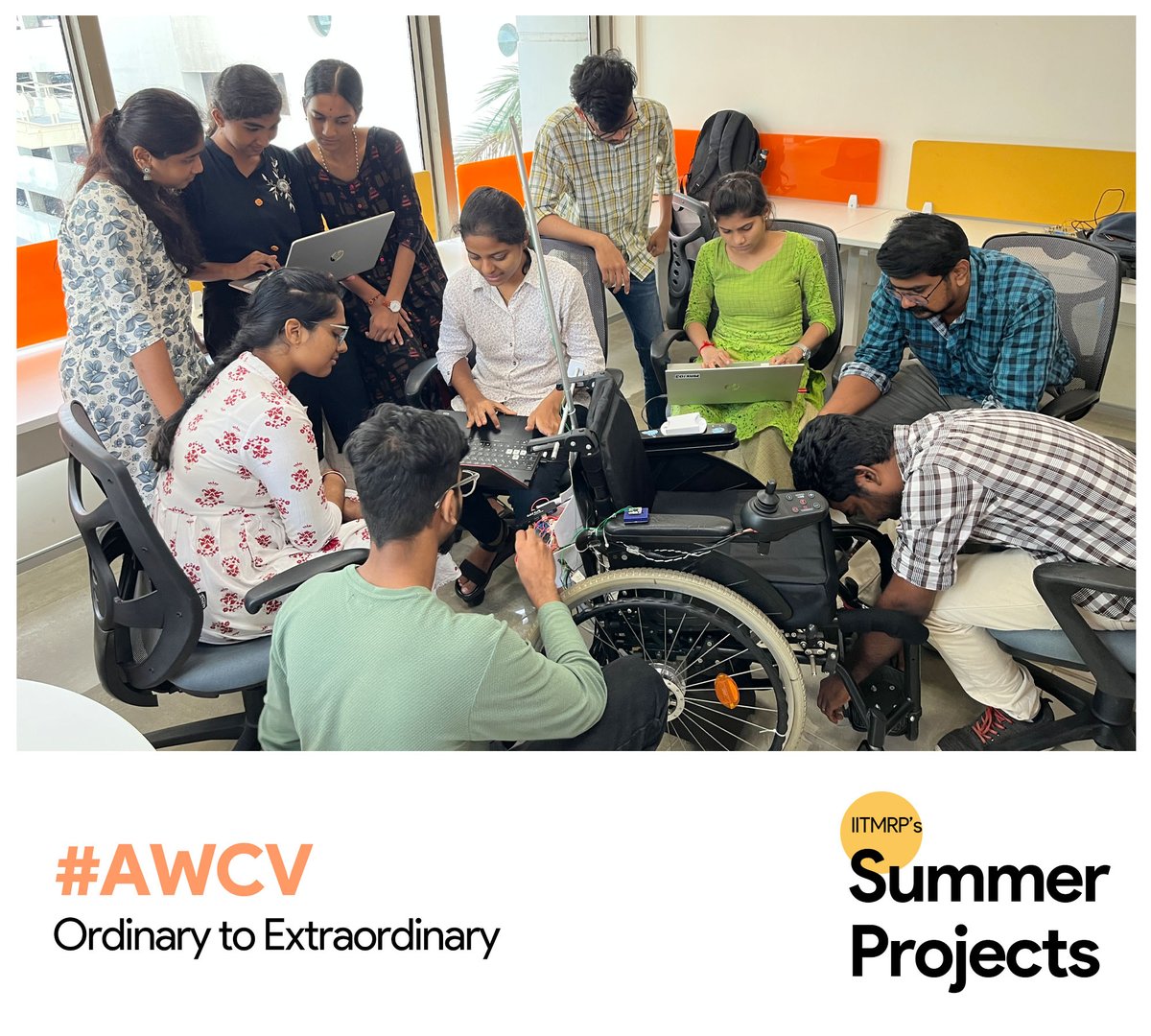 iitm_respark's tweet photo. Here's a glimpse of the various #AWCV (Autonomous Wheelchair Vehicle) teams as they work on bringing the seemingly "impossible" vision of an indigenous self-driven wheelchair integrated with voice and sign-language interaction to life!
Stay tuned for an exciting announcement! https://t.co/hwMhKLsWtK