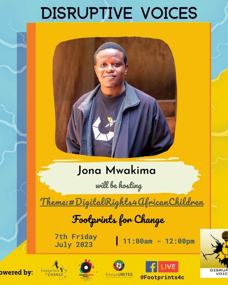 Kenya_Unites's tweet photo. Join us this Friday on the Disruptive Voices show as our amazing panelist discuss how to safeguard the rights of the children in the Digital world.
#digitalrights4africanchildren
#DisruptiveVoices
#ChangingGenerations
#ThreadsApp https://t.co/MRr5olpIYU
