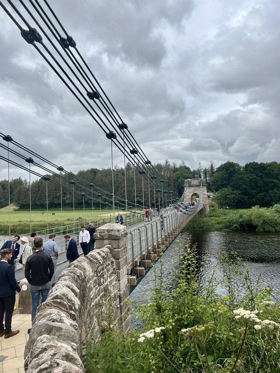 simonneilson's tweet photo. A proud moment for #teamnorthumberland as the lovingly restored #unionchainbridge joins the likes of the Eiffel Tower and Brooklyn Bridge with International Historic Civil Engineering Landmark status 👏 🎉 https://t.co/UlQZZgTzTG