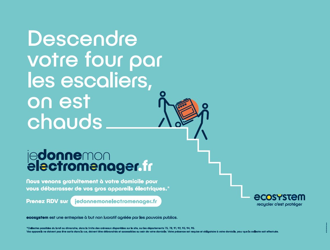 🙌  En juin, vous avez été 80 foyers sur le territoire à bénéficier du  service d'enlèvement de gros électroménager à domicile proposé par notre  partenaire ecosystem.eco.

Vous découvrez ce service? RDV sur  notre page pour en savoir +  👉syndicat-tri-action.fr/2023/04/06/col…