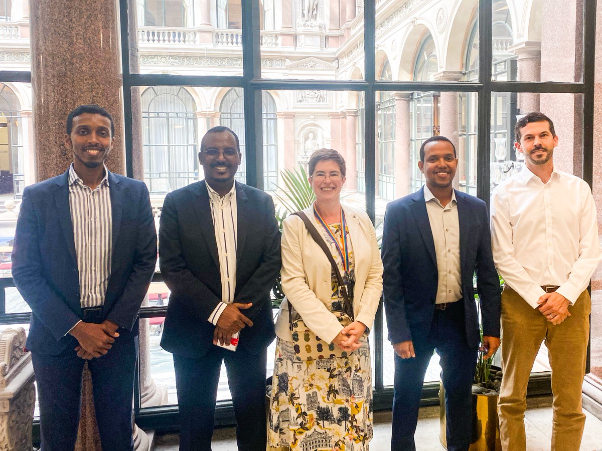 As part of our trip to #London, this week we had the great pleasure of meeting with <a href="/mackili/">Lisa Mackie</a> and <a href="/jacobhalpin/">Jacob Halpin</a> at the <a href="/FCDOGovUK/">Foreign, Commonwealth & Development Office</a>. We took the opportunity to discuss how we can work together to ensure the development of Somalia's #digitaleconomy to tackle #humanitarian issues.