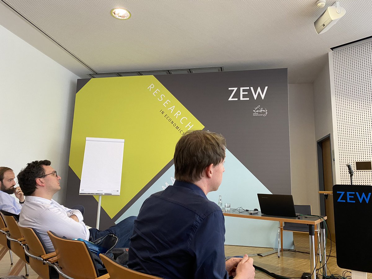 Great to be back to lovely Mannheim for this year’s @ZEW conference on the #economics of #ICT a fantastic lineup of papers as usual, on #dataValue, #DataPrivacy, #platforms, #AI, #diffusion of #DigitalTech