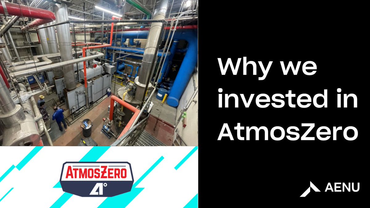 💨Our portfolio company <a href="/AtmosZeroSteam/">AtmosZero</a> developed an electrified heat pump boiler that is capable of delivering up to 200°C temperature output. 

🔍Read more on why we invested on our blog: aenu.com/insights/why-w…

#energytransition #climatetech #startups