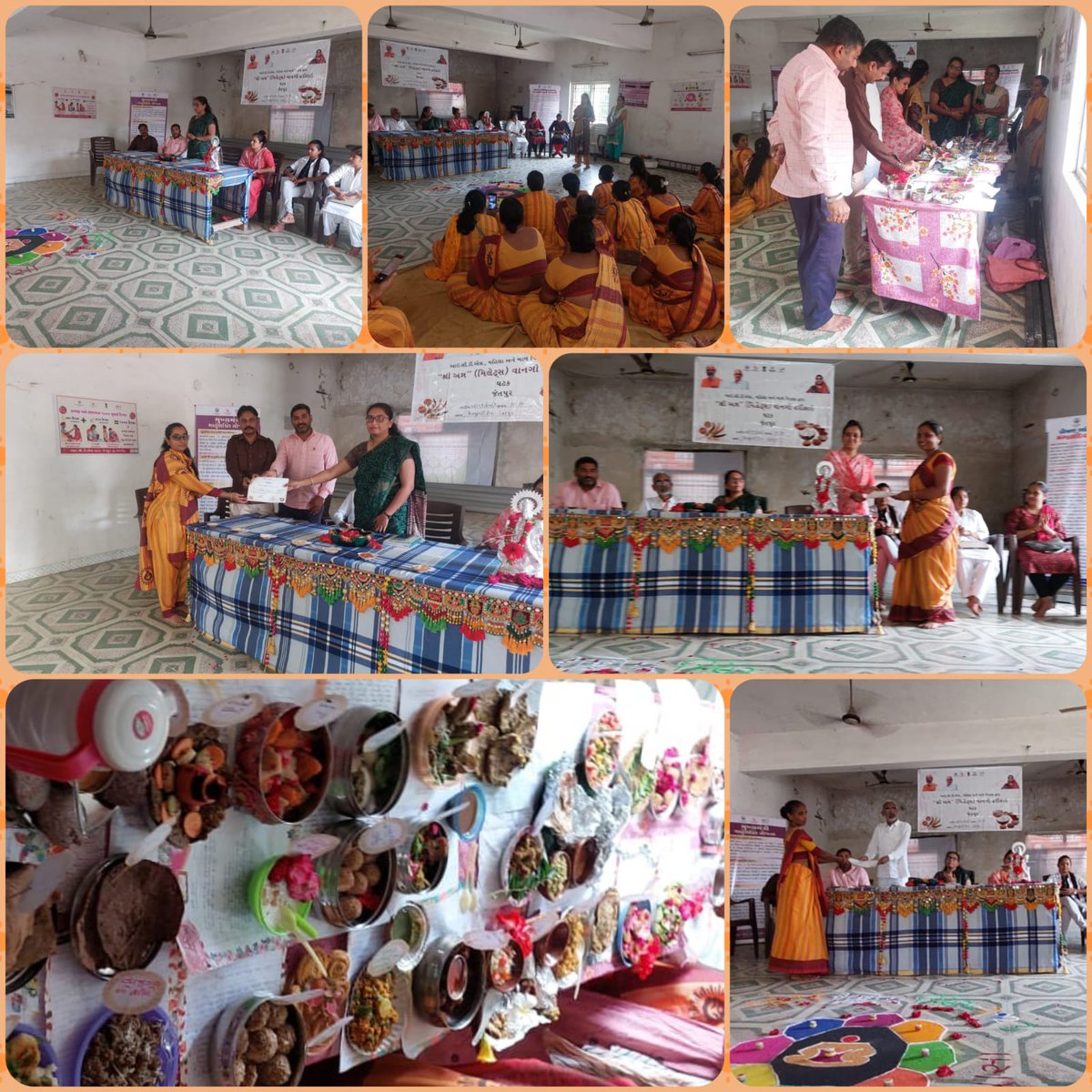 આજરોજ રાજકોટ જિલ્લાના જેતપુર તાલુકાના મેવાસા સેજા માં વીરપુર ખાતે મિલેટ્સ  વાનગી સ્પર્ધા યોજવામાં આવી <a href="/BhanubenMLA/">Bhanuben Babariya</a> <a href="/DDORAJKOT1/">District Panchayat Rajkot</a> <a href="/cdpojetpur07/">cdpo kotdasangani</a> <a href="/MinistryWCD/">Ministry of WCD</a> <a href="/RajkotIcds/">District ICDS Office, Rajkot</a>