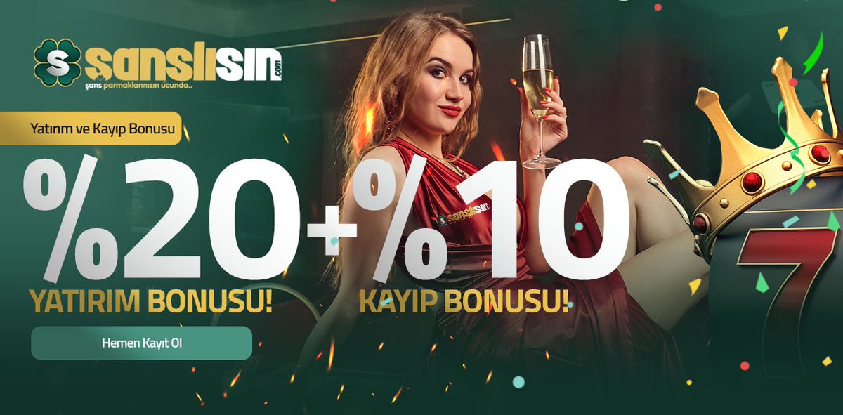 sanslisin368.com ‘da #Şanslısın 
✅İlk yatırıma %100 #ÇEVRİMSİZ!
✅Her yatırıma %25 #ÇEVRİMSİZ!
✅Her kayıba %30 İADE!
✅Her Hafta %100 KOLAY ÇEVRİM! 
✅5 Kayıba 1 #Şansbonusu! 
  #sanslisingiris #slot #casinobonus