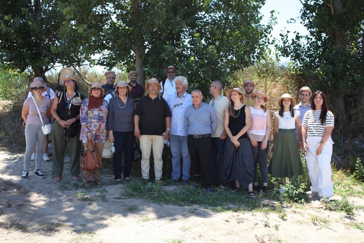 MenawaraENI's tweet photo. #MENAWARA partners joined for a technical field visit to the Forested Infiltration Area system experimental site and to @AqabaMediss project site in Arborea 🇮🇹 #GOMED #ENICBCMED #Mediterranean #water #nonconventionalwater #research #internationalcooperation https://t.co/OVAk9VwmSU