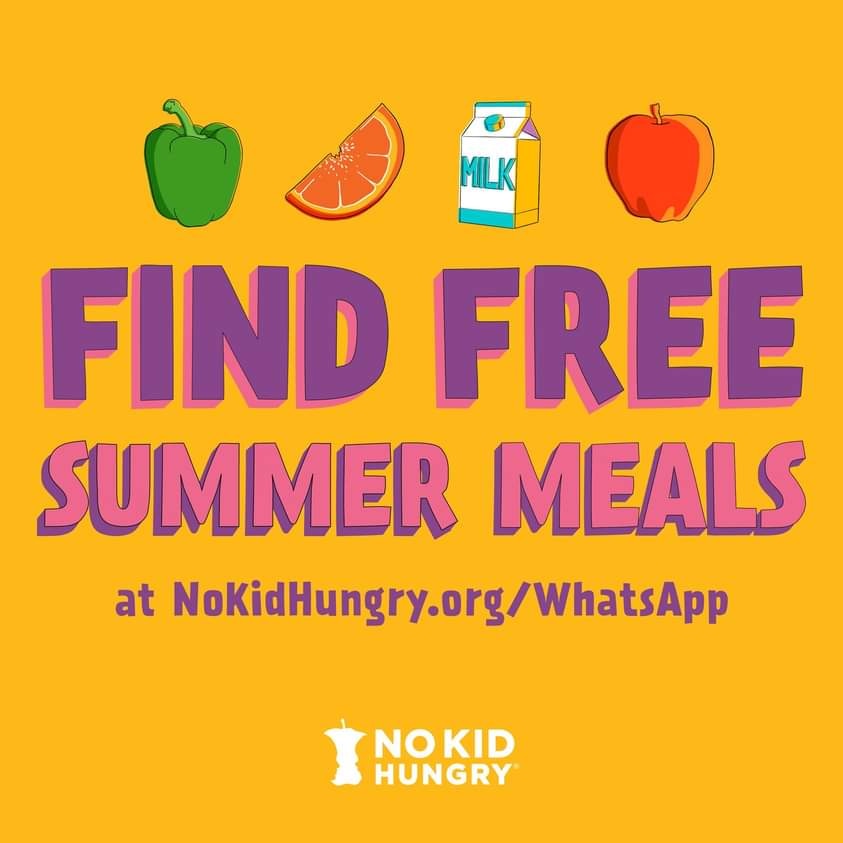 Looking for a last-minute lunch for your kids and teens? 🥪

We can help! Visit nokidhungry.com/whatsapp to get started and find free meals sites in your area serving healthy lunch options. 📲 #ShareSummer #NoKidHungry