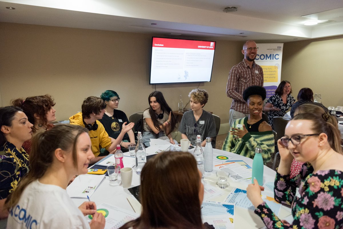 COMICResearchUK's tweet photo. It's #CoProWeek23 . Last week, the COMIC team and @LIMHRN hosted our first participatory methods with young people event. It was a great opportunity to hear from and network with researchers and young people changing the way we research mental health in young people https://t.co/BWVjZLO8LR