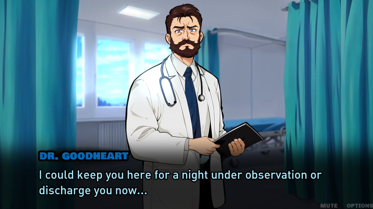 JagoGames's tweet photo. The good doctor.
#visualnovel https://t.co/GGpfD71oGF