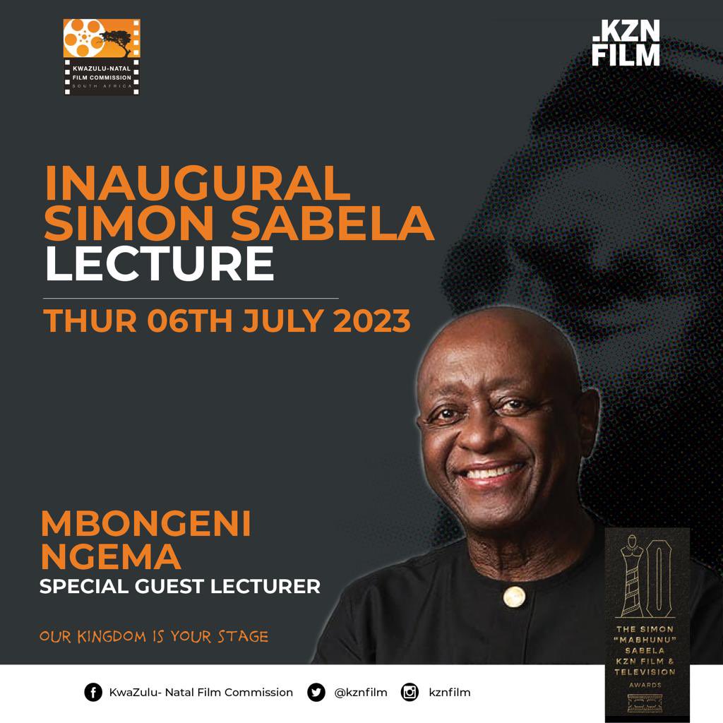 PhilMphela's tweet image. EVENTS: 

KZN Film Commission will host a lecture today in Durban featuring Duma KaNdlovu as Programme Director, Gcina Mhlophe will perform and Mbongeni Ngema will be the guest lecturer. 

More details via @kznfilm account 

#KZNFilm #KgopoloReports