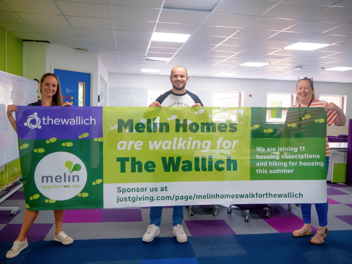 MelinHomes's tweet photo. Next Friday we will be walking for @TheWallich a charity close to our hearts.  We are joining 11 other housing associations to raise awareness &amp; money for  charities who provide support. You can sponsor us https://t.co/jV3V6xm9bu
#hikingforhousing #walkingforthewallich  @CHCymru https://t.co/sS6JXt9pZT