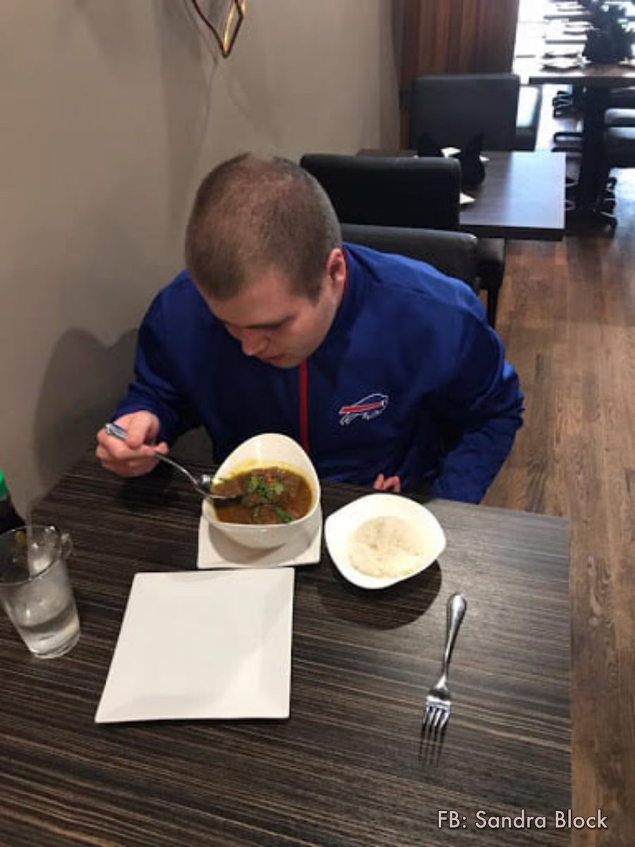 EpochInspired's tweet photo. "So my husband tells my son (who has autism) to run in and get a take-out menu from Sun Restaurant. They even practice it in the car beforehand. Then my son goes in and my husband is waiting…and waiting…and waiting…so finally decides to see what’s going on. What’s going on is that my son is at a table, eating. Apparently, he told the hostess “I’m hungry.” So she sat him down and asked what he wanted to eat, and he answered: “beef.” She told her cooks, “hurry, this boy is very hungry,” and made him a beef curry with rice. She said that he was so sweet she was planning on letting him eat for free.

I ❤️❤️❤️ Sun Restaurant in Williamsville. If you end up there, thank them again, from me. For their kindness, and for treating my son like family."

Credit: Sandra Block - https://t.co/dqBDJ6rB5O

⭕️ Follow @EpochInspired for more
