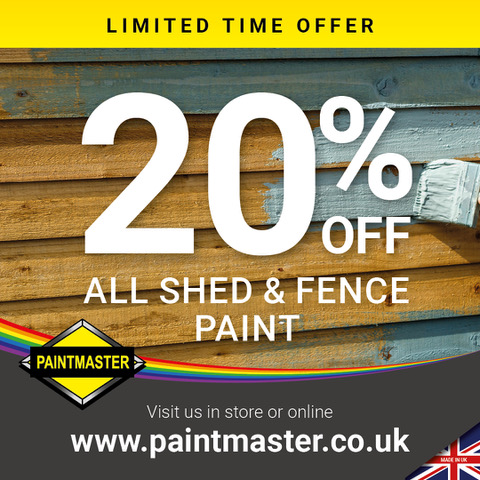 Paintmaster2000's tweet photo. ⭐️⭐️July Offer - 20% Off Shed &amp; Fence Paint ⭐️⭐️

Visit our store online https://t.co/Wn4EJ1jzUi 

#fencepainting #fencepaint #JulyOffer https://t.co/M0FqcGOSRJ