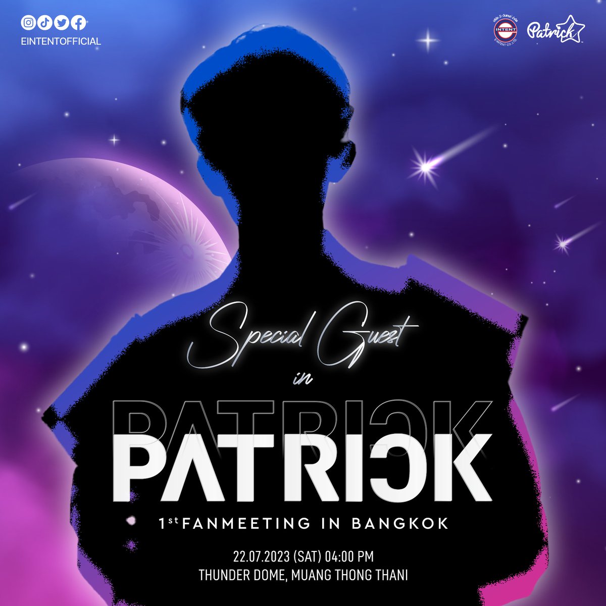 eintentofficial's tweet photo. สปอยแขกรับเชิญสุดพิเศษ สำหรับงาน PATRICK 1ST FANMEENING IN BANGKOK ให้เจ้าปลาดาวได้ตื่นเต้น ร่วมลุ้นกันว่างานนี้จะเป็นใคร  #Patrick1stFanmeetingInBKK ใครยังไม่มีบัตรรีบจองเลย‼️

#Eintent
#แพทริค 
#PatrickFinkler 
#尹浩宇
#Patrick1stFanmeetingInBKK https://t.co/jAzsb9WtJc