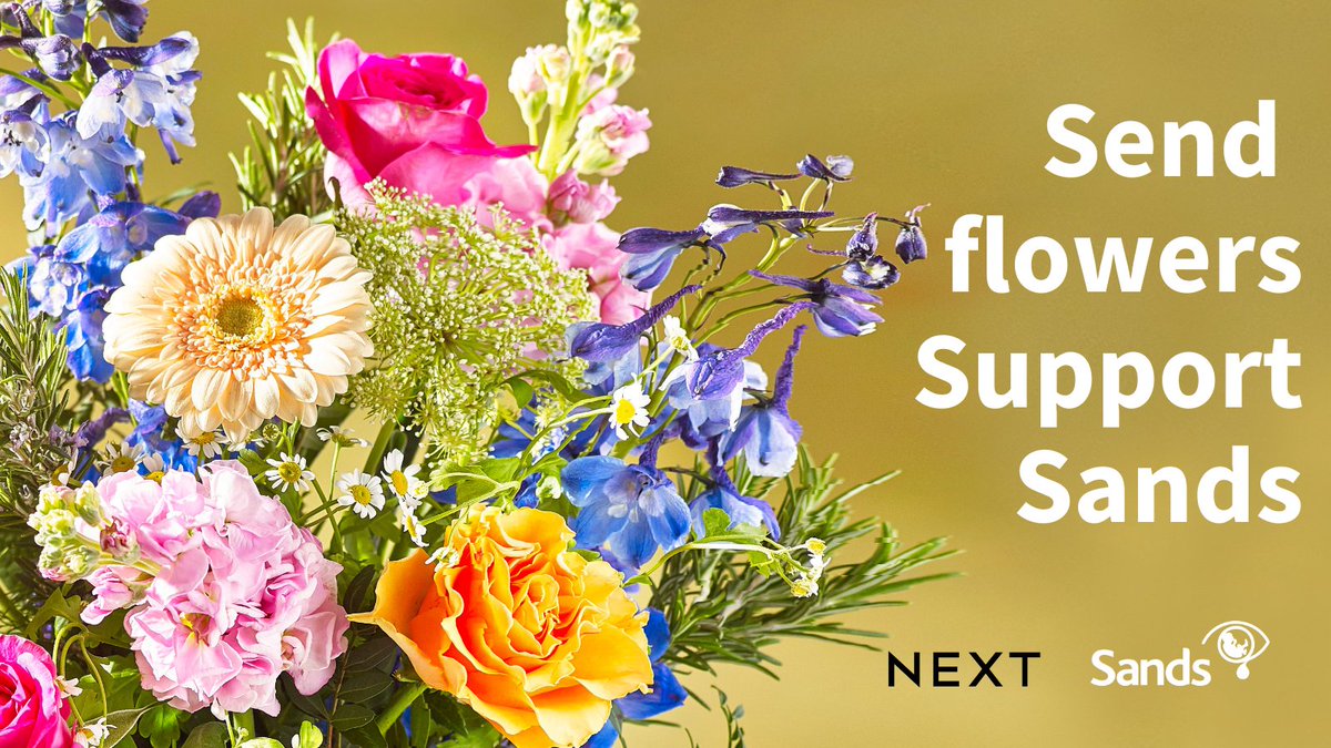 We're pleased to announce that our Bouquet of the Month with <a href="/nextofficial/">Next</a> has been extended until Sat, 8 July!

By ordering your bouquet, you will also be supporting Sands 💙🧡

💐 Order yours today 👉 www4.next.co.uk/style/st654074…

#SandsPartnerships #BabyLoss #PregnancyLoss