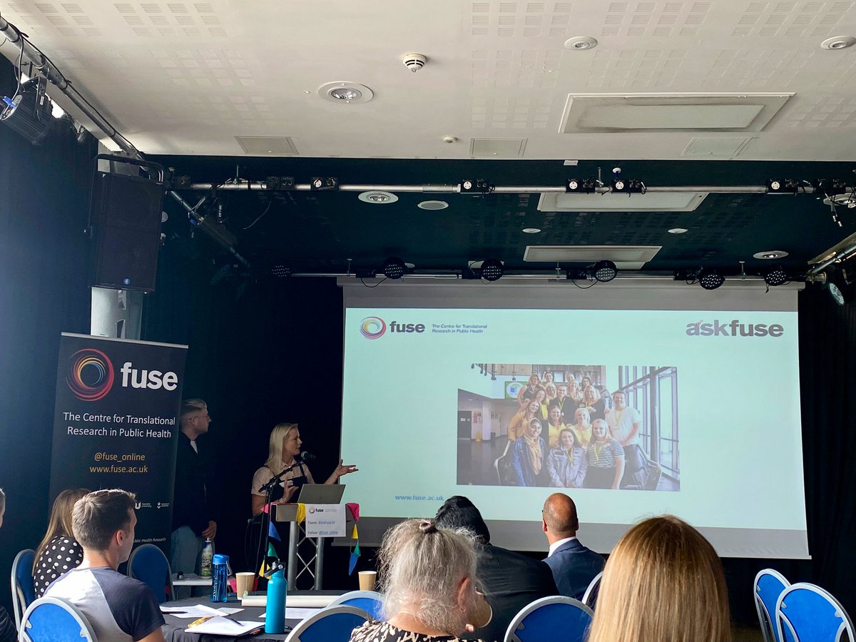 Excellent presentation at #AskFuse10 birthday celebration event by @LiamPSpencer and @chrissydotcom about our Best Start in Life evaluation in South Tyneside - including mental health champions & young health ambassadors