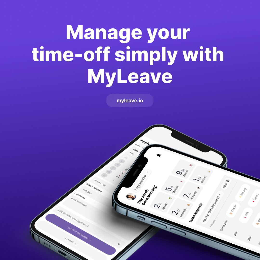 skapphq's tweet image. Easily manage leaves, approvals, and tracking in a streamlined manner. Save time and streamline your processes using our user-friendly platform

Check out MyLeave today !
myleave.io

#myleave #leavemanagement
