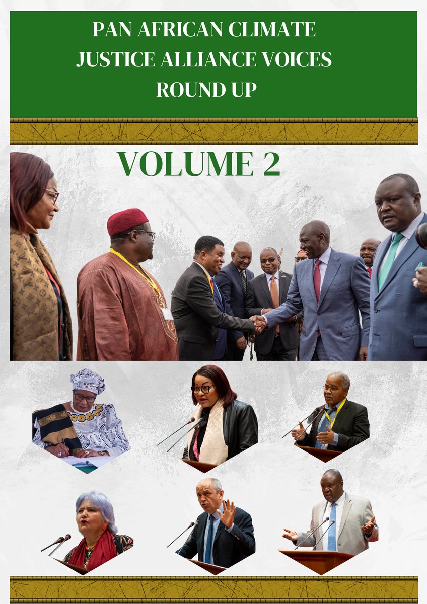 PACJA1's tweet photo. Another quarter, another stride towards climate justice in Africa, this publication is a collection of community actions and efforts across Africa. Ladies and gents Volume 2 of the PACJA Voices Round Up is available here: 🔗https://t.co/XZicTZlayT
#ClimateJustice #Africa https://t.co/jMolGg8ErV
