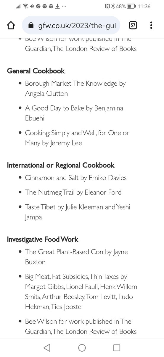 So delighted for @EleanorFordFood and @tastetibet both of whom are shortlisted for 2023 @GuildFoodWriter Award. @murdochbooks_uk