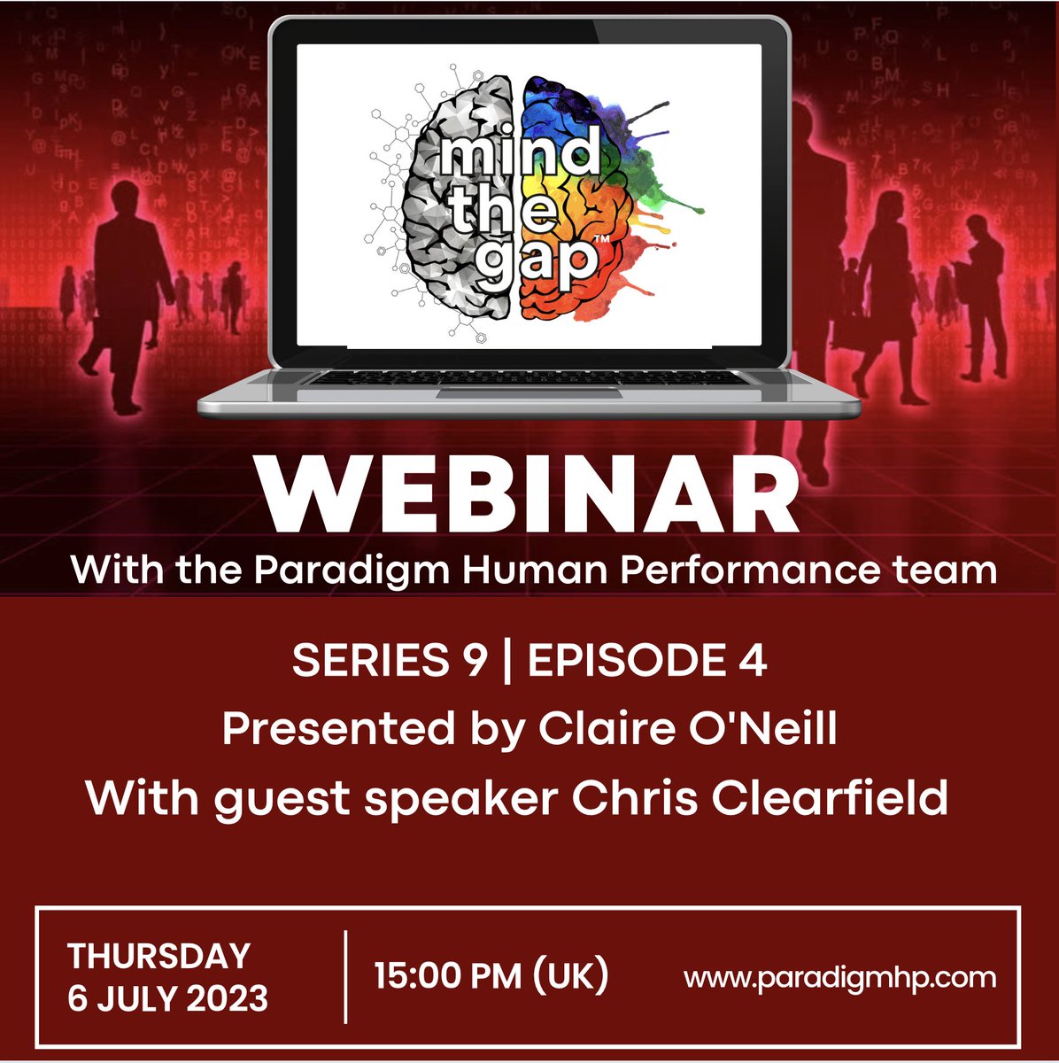 Join us today at 3pm BST for the next session of the 'Mind The Gap webinar' with our guest speaker Chris Clearfield.

If you haven't yet registered for our webinar series there is still time! Click the link below: 
lnkd.in/e2x_UikX

#webinar #hop #mindthegap #paradigm