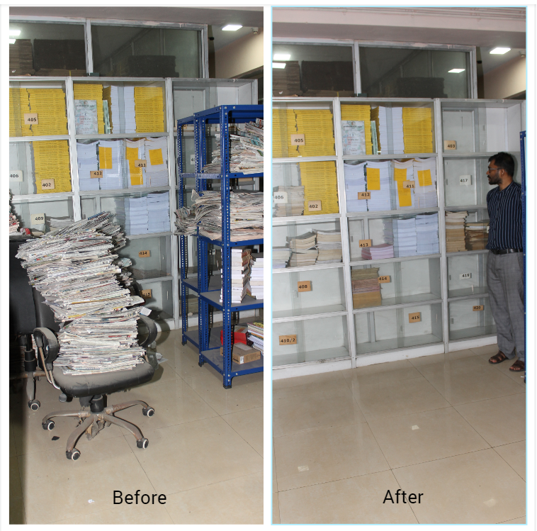 SDRD_NSSO's tweet photo. Cleaning of office library and identification of old items (books, journals, periodicals etc.) for weeding out/ disposal

#swachhmospi #SwachhtaPakhwada #swachhNSSO #swachhSDRD #swachhDPD https://t.co/CqhNAYqyXI