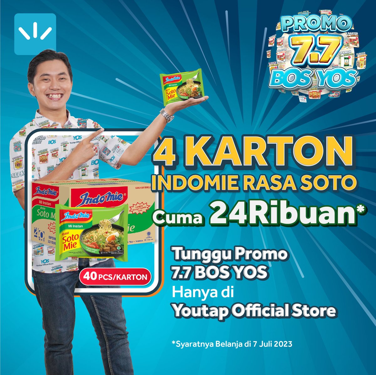 Youtapid's tweet photo. 4 KARTON INDOMIE RASA SOTO MIE
CUMA 24RIBUAN AJA, BOS! https://t.co/FGBPpOI96r https://t.co/PeoKkcxIOT