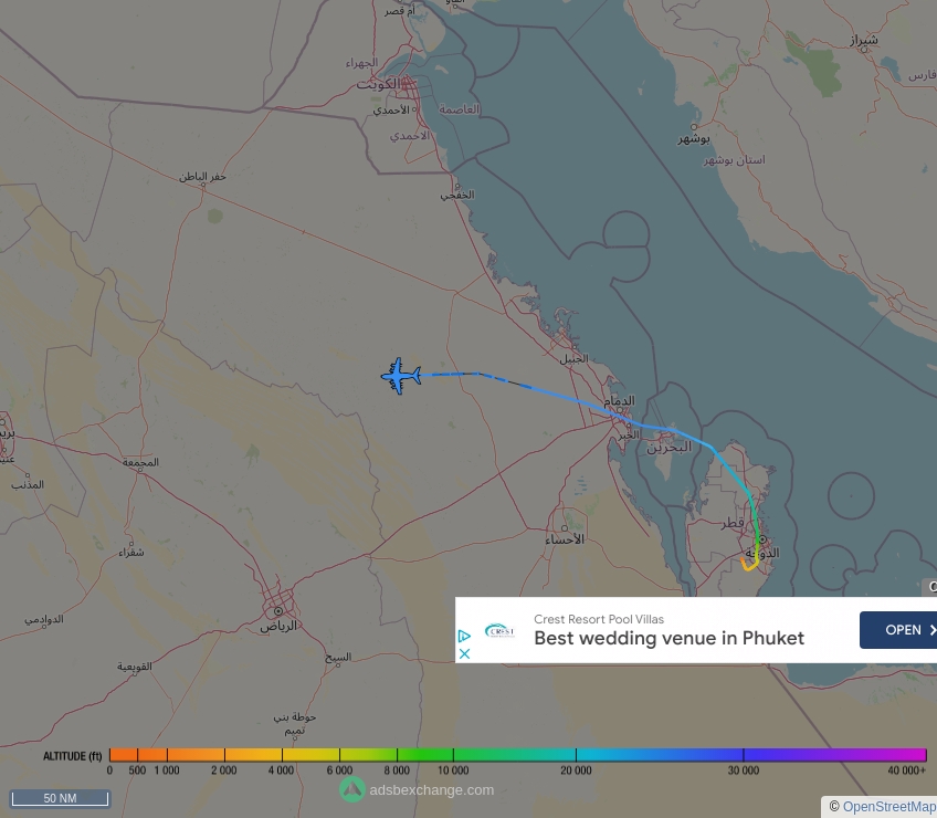 IntelSky_ar's tweet photo. ✈️ طائرة عسكرية تابعة 🇬🇧 للقوات الجوية البريطانية من نوع #A400 تسجيل: ZM421 ترميز: #43C5EF تحمل نداء #RRR4947 رصدت الآن فوق 🇸🇦 المملكة العربية السعودية على ارتفاع ☁️ 23975 قدم.

🔴 للمتابعة مباشرة:
https://t.co/wqCmAe5GAZ

🖼️ https://t.co/uMwHwOSCnA https://t.co/9pYRYf5kGt