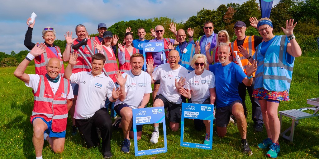 This weekend, parkruns around the country will be marking the NHS’s 75th birthday, and you’re invited! 💙 You can walk, jog, run or volunteer. Find your local @parkrun to get involved. #NHS75 parkrun.org.uk