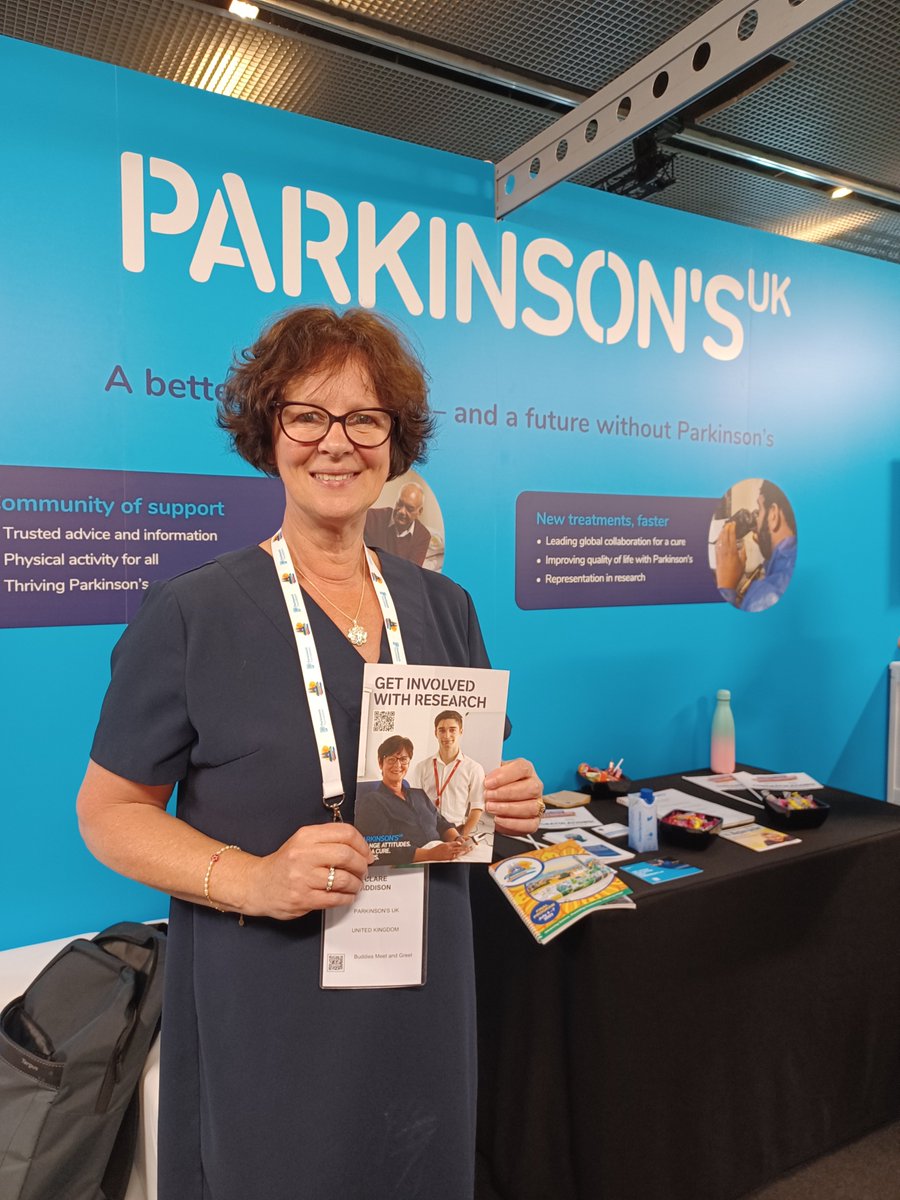 ParkinsonsEN's tweet image. Big thanks to @AddisonClare for joining our and @ParkinsonsUK #wpc2023 stand this morning! 

Clare has been sharing her experiences of taking part in #Parkinsons research and advocating for time critical medications 👏💊

Come visit us on stand 1001 if you haven&apos;t yet!