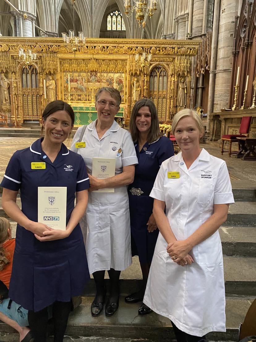 Colleagues from our maternity services attended an incredible service at Westminster Abbey yesterday to mark the 75th birthday of the NHS. Bereavement Midwife Laura Walsh said the event was wonderful and emotional. Read more here: orlo.uk/tWPSj #NHS75
