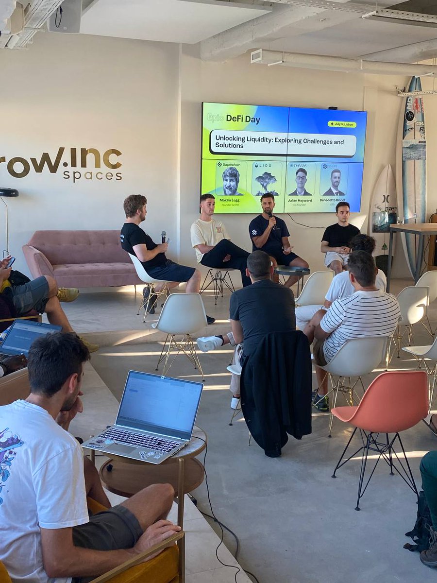 epicweb3's tweet photo. ✨ A huge shoutout to our fantastic speakers from @zerion, @Davos_Protocol, @ankr, @dYdX, @OpenSuperchain, @FolksFinance, @LidoFinance, @stakedao, @stakingrewards and @1inch for sharing their expertise. https://t.co/8M46z49sTO
