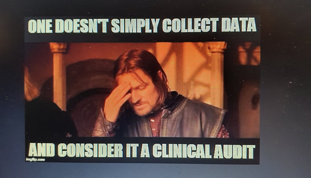 Great meme shared by a Clinical Auditorium attendee! 
#clinicalaudit