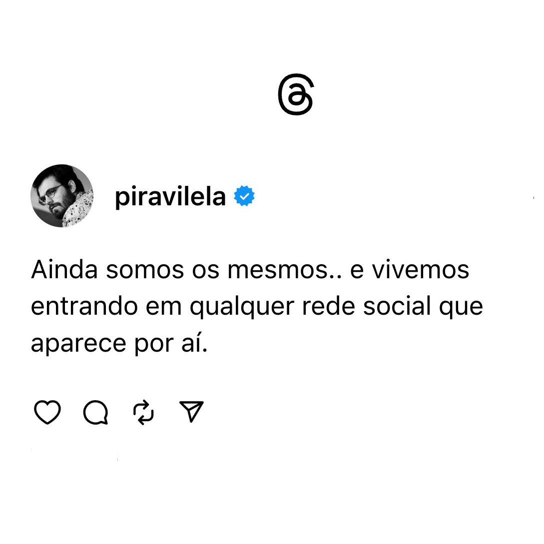 piravilela's tweet photo. Será que é um adeus pro twitter? Me segue lá, @piravilela https://t.co/oJyYhQ39qZ