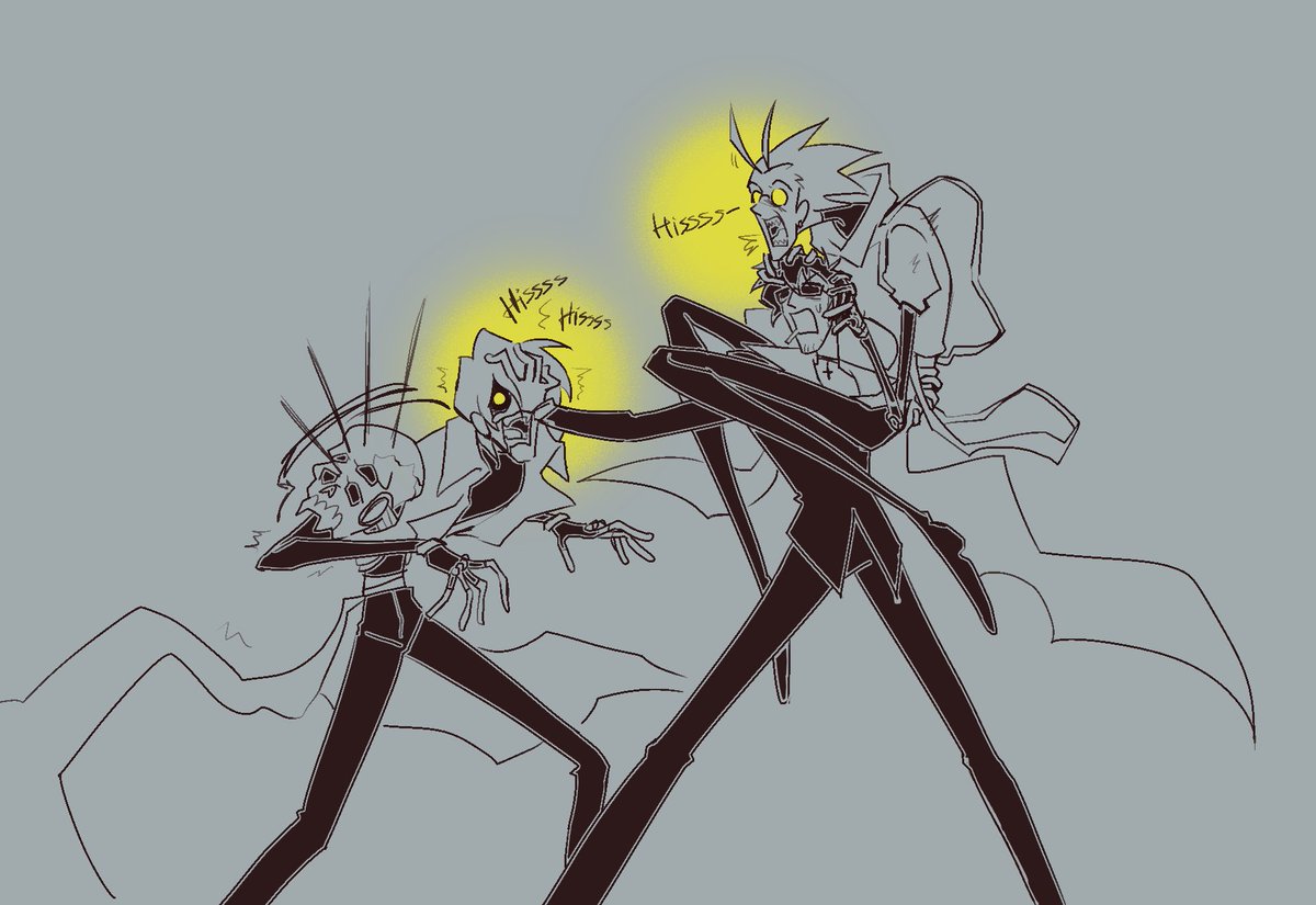 legato and vash creatures interacting + woowoo