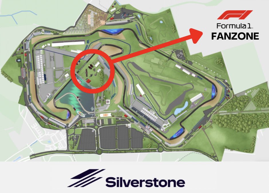 Here’s where you’ll find the <a href="/F1/">Formula 1</a> Fanzone this weekend. 🗺️📍

#BritishGP #GrandPrix #Silverstone #F1 #Formula1 #F1Fanzone #Fanzone #RaceWeekend