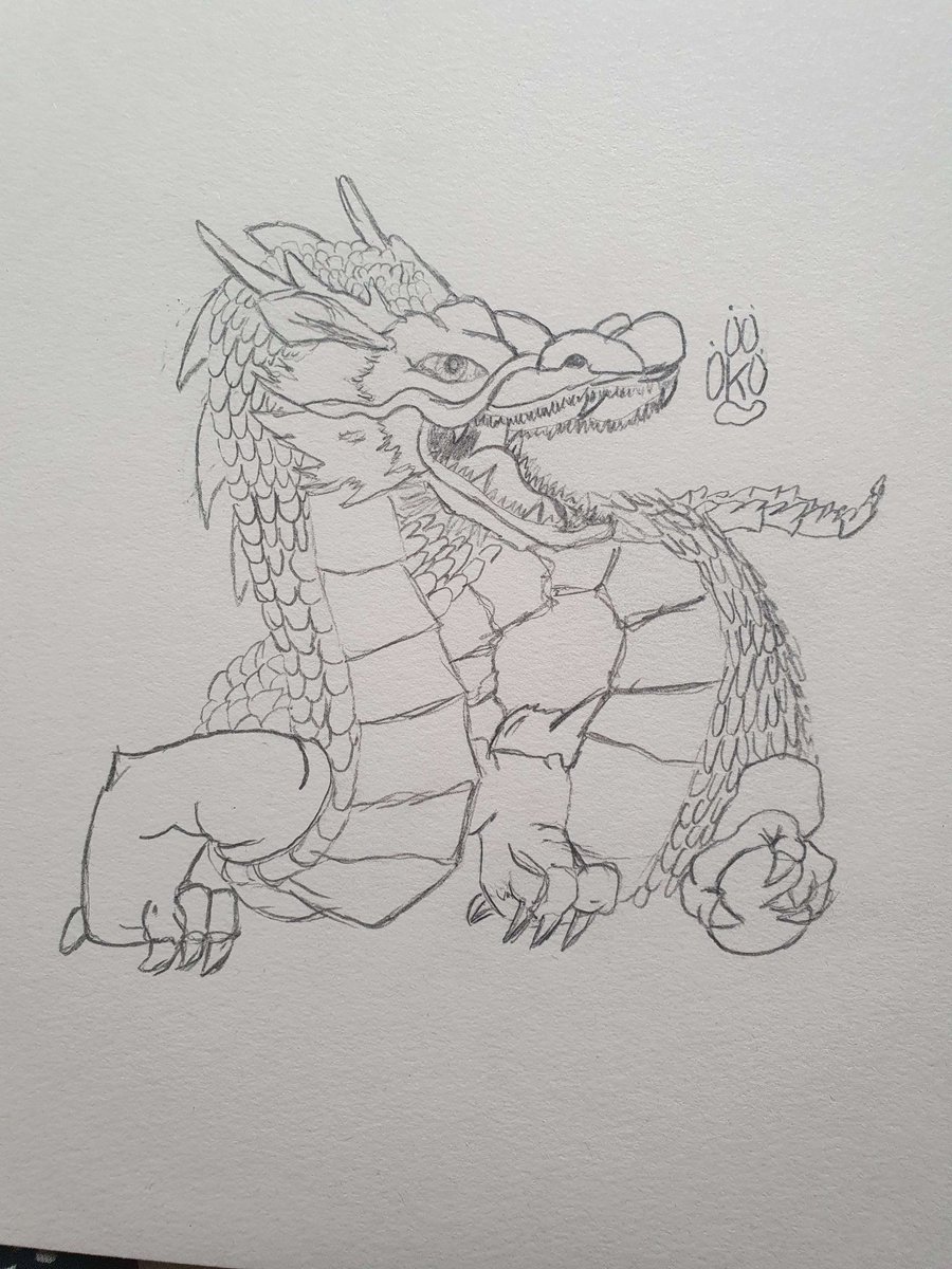 Schaut mal ein Chinesischer Drache! #Art #dragons #bleistift