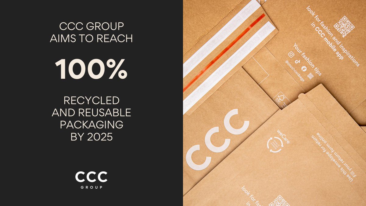 CCCGroup_News's tweet photo. #CCCGroup aims to reach 100% recycled and reusable #packaging by 2025. We have already taken a significant step towards this goal with the introduction of #paperpacks in #CCC, #HalfPrice, and #MODIVO in 2022.
#CCCGroup #paperpacks #ESG https://t.co/n1HHyniAIh