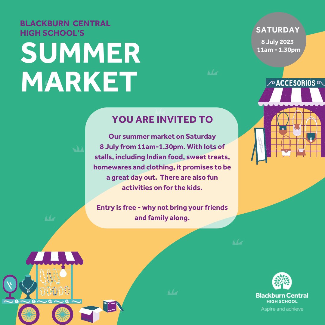 Who's coming to our summer market tomorrow? Packed to the rafters with small business stalls, fun activities for the kids and delicious food, it'll be a fun day out.  Doors open at 11am until 1.30pm and entry is free. We can't wait to see you there.