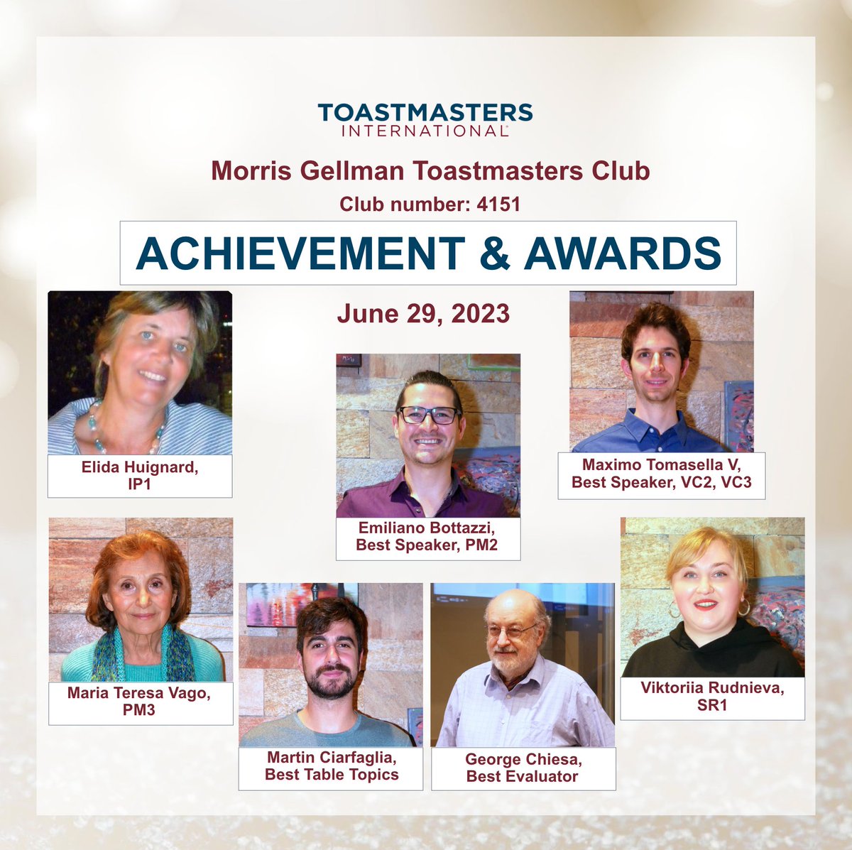 Congratulations!. . . #toastmastersargentina #toastmastersinternational #toastmasters #toastmastersclub #toastmastersfamily #toastmastersmeeting #toastmasterspathways #whereleadersaremade #publicspeaking #publicspeakingtips #englishspeaker #publicspeakingacademy