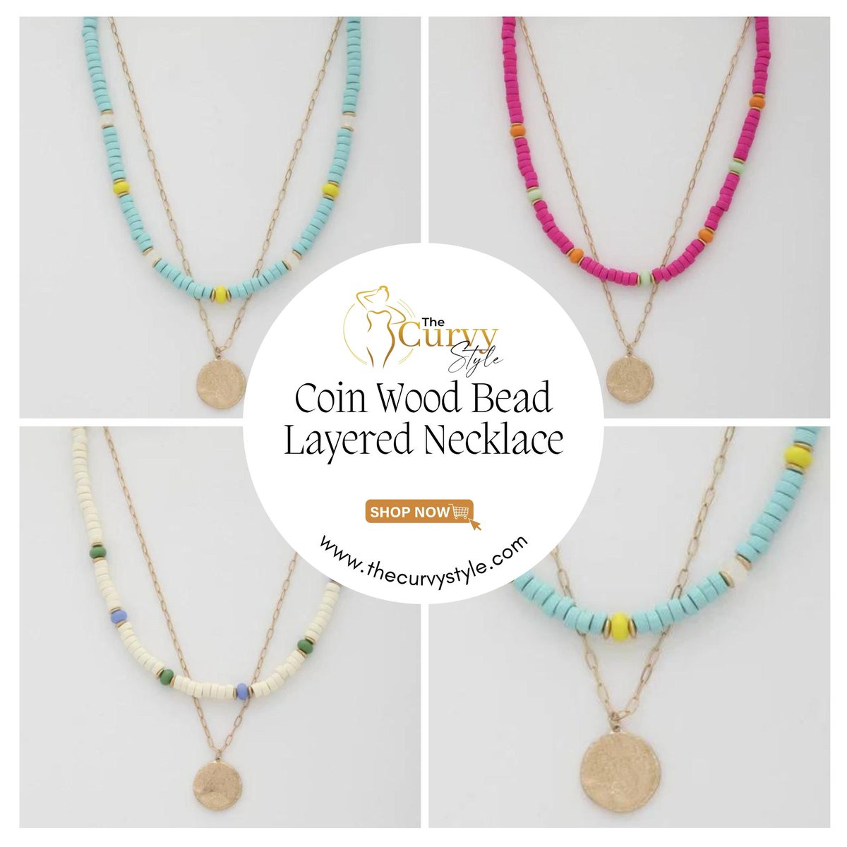 The combination of delicate coins and natural wooden beads creates a unique and versatile accessory that effortlessly elevates any look.

Shop now!
thecurvystyle.com/products/fbj2-…
.
#LayeredNecklace #BohoJewelry #CoinNecklace