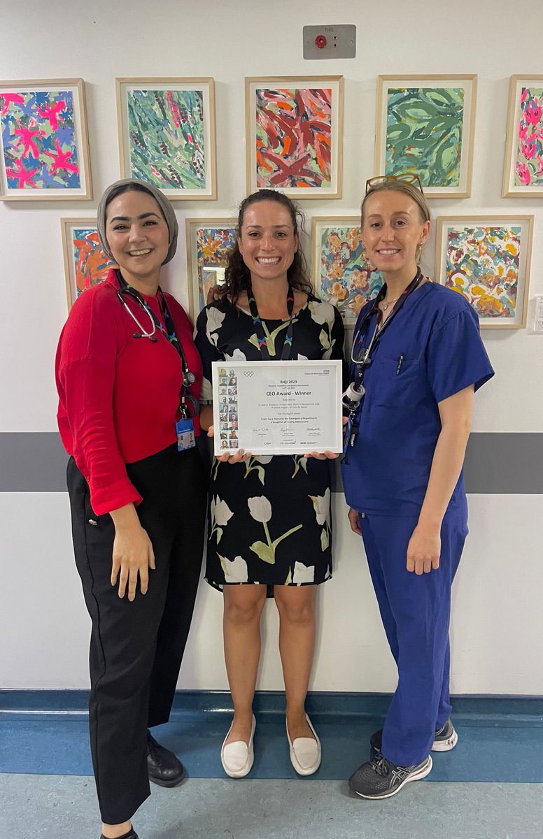 Very grateful to win the RIQI 2023 award for our work looking into care home admissions to A&amp;E.. some great work with my COTE team at <a href="/ChelwestFT/">Chelsea and Westminster Hospital</a>  🎉 #geriatrics #community #research #medtwitter #frailty