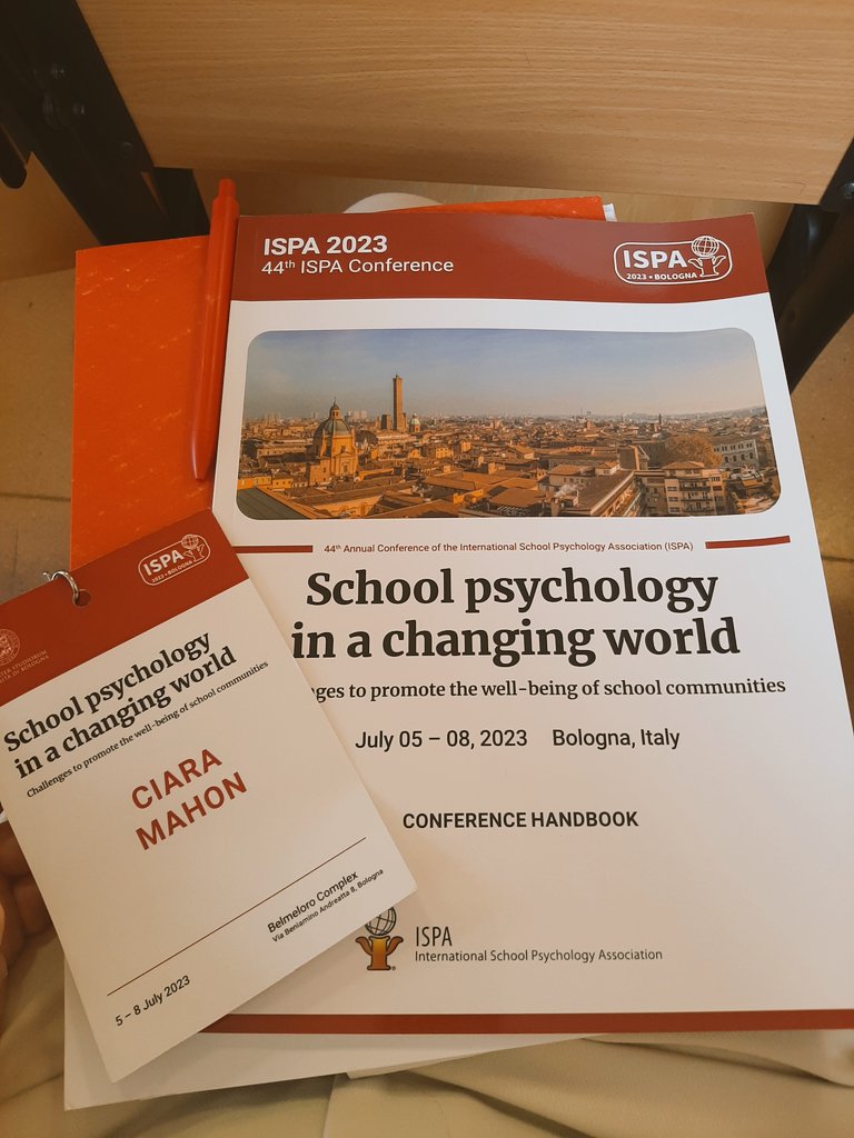 CiaraMahon8's tweet photo. Looking forward to presenting my #BodyImage scool-based research at the @2023Ispa #ispa2023 conference #Bologna, Italy. @UCDPsychology @YMHlabUCD @IrishResearch @JigsawYMH https://t.co/iZSjXFYEXO